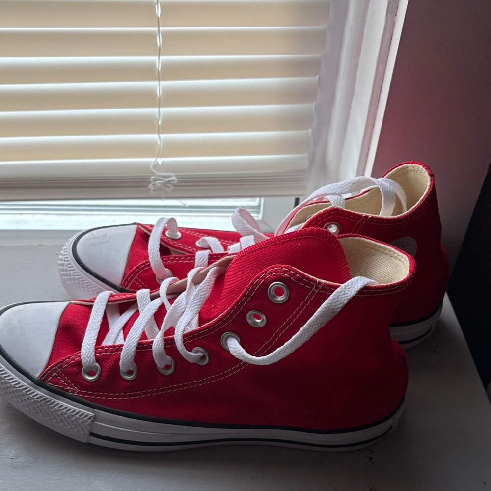 Red High-Top converses